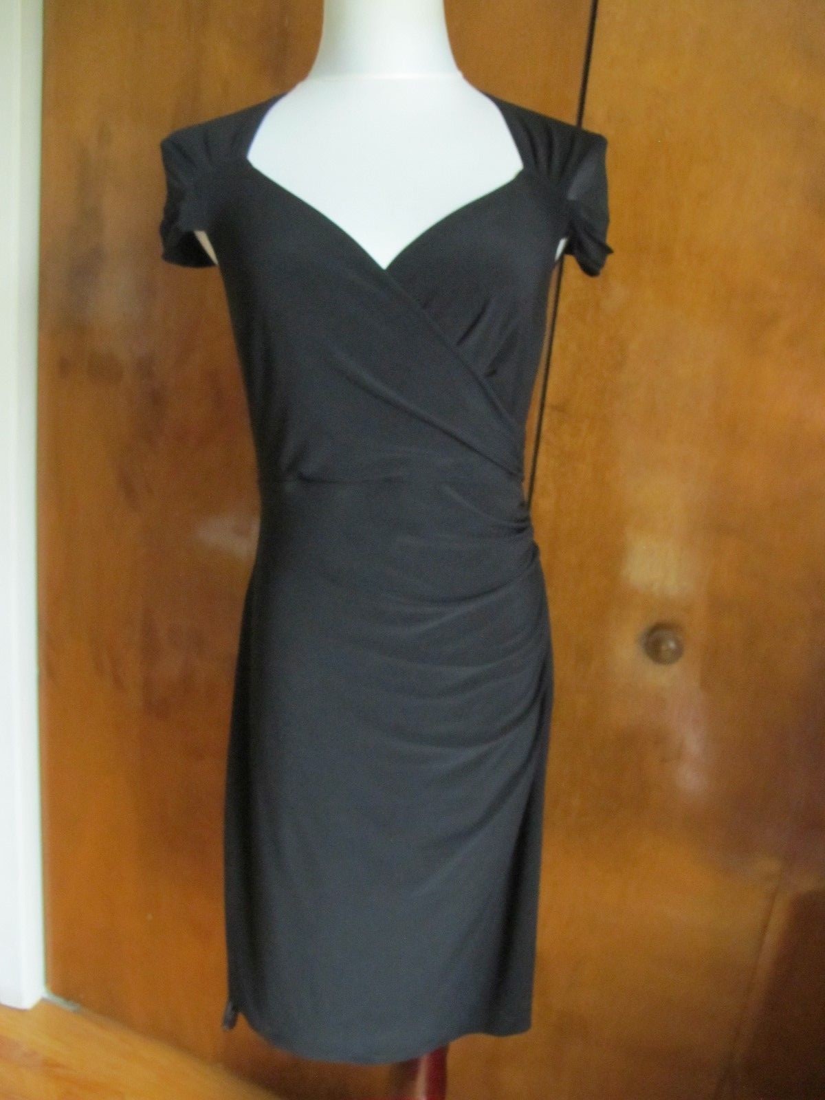 Lauren Ralph Lauren women’s black insert mesh evening dress New