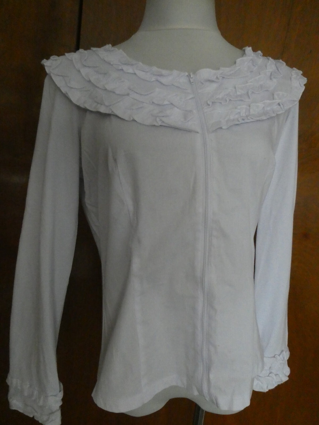 Kenar Women's Cotton Detailed Long Sleeves Tunic Top Blouse Size Large