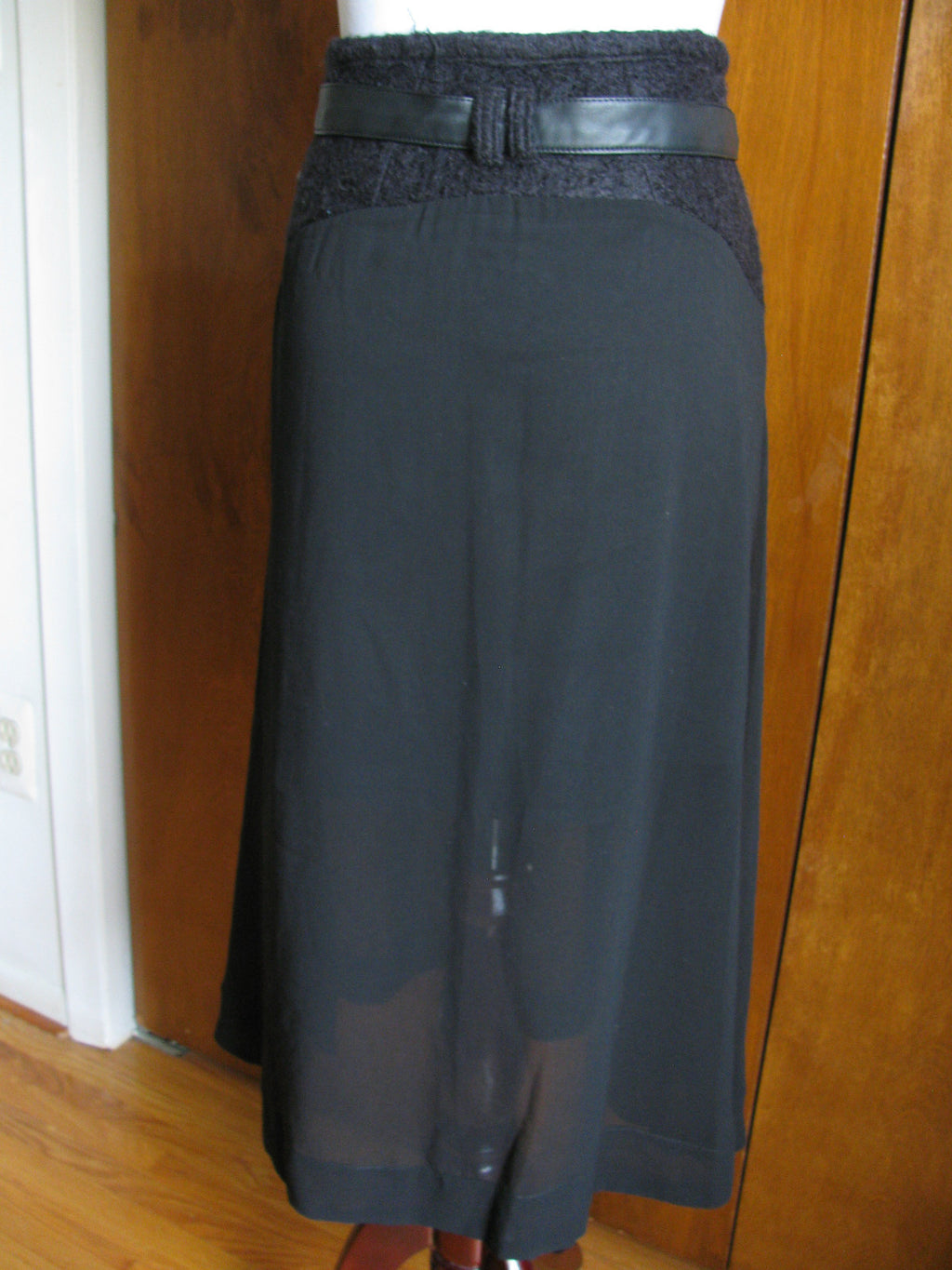W118 by Walter Baker Women's  Black A Line Partially Lined Skirt New