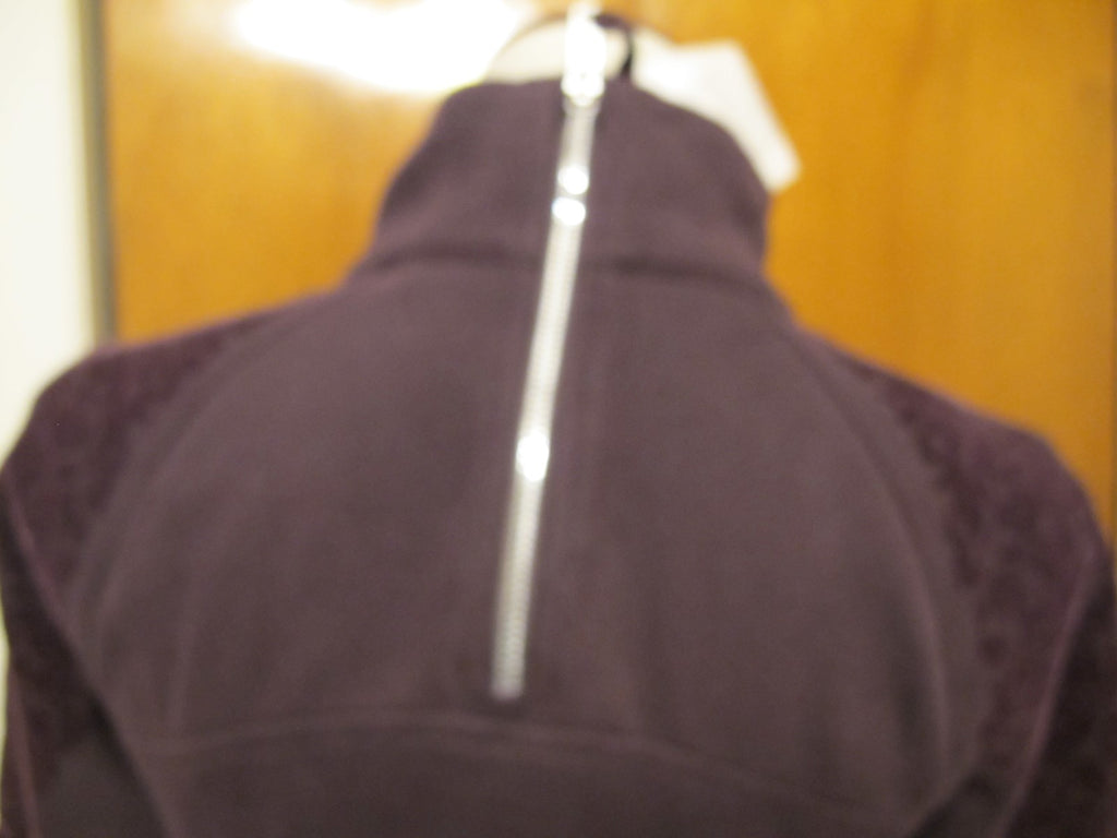 Lululemon women’s dark chocolate athletic yoga sweater 4 