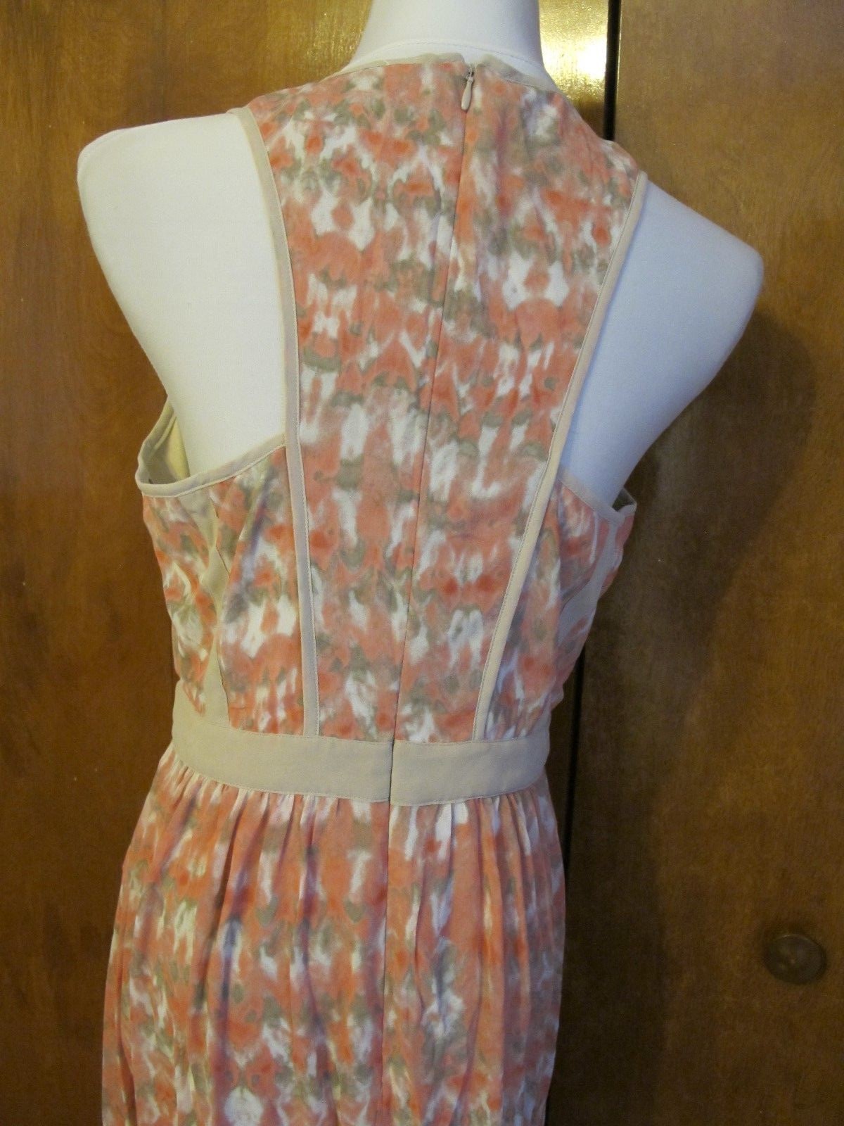 Calvin Klein Women's Multi Color Maxi Detailed Dress Size 10 NWT