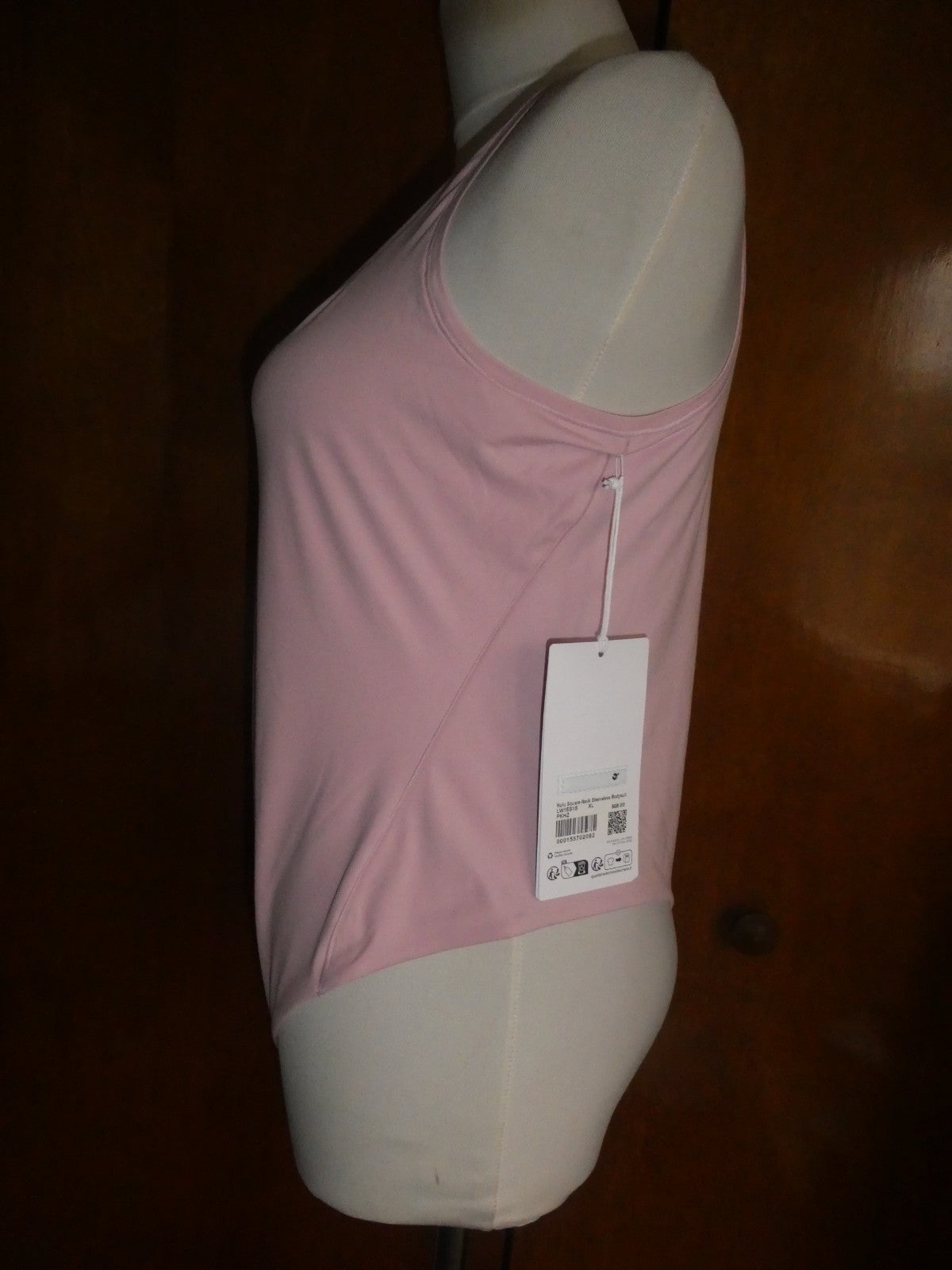 Lululemon Bodysuit Wundermost Soft Sleeveless PKHZ Pink Haze XLARGE