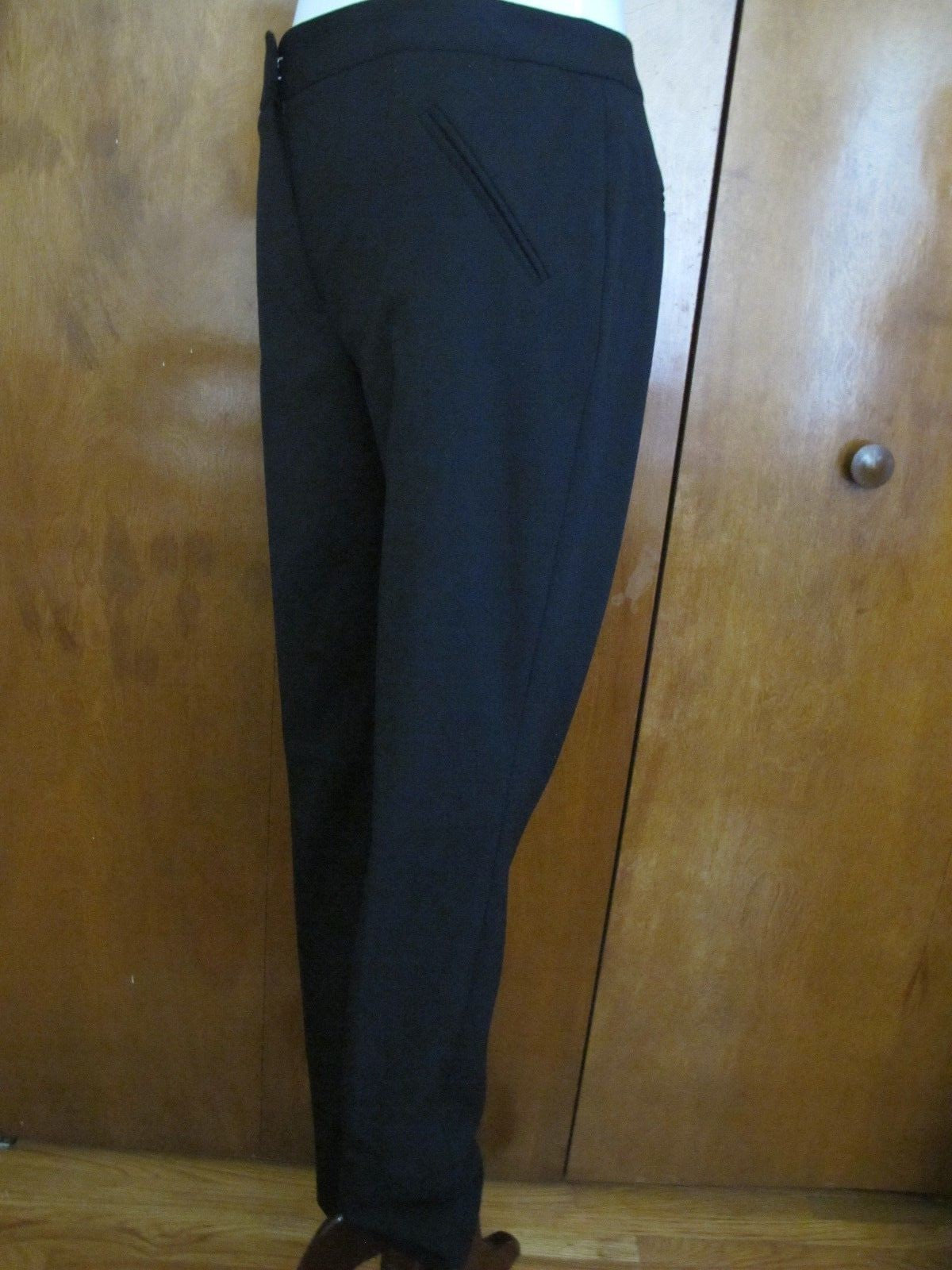 Tahari Asl Women's Black Guttered Sleeves Pant Suit Set 6 NWT