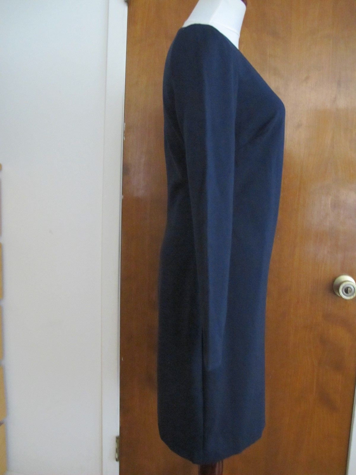 Ralph Lauren women's royal navy lined stylish fitted New dress 