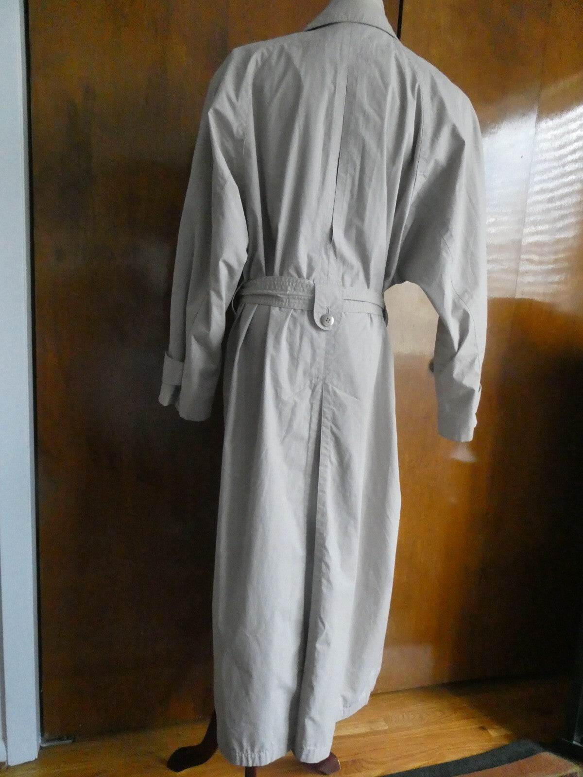 Misty Harbor Women’s Beige Long Trench Coat VTG Size 14