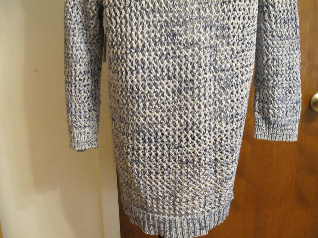 Two By Vince Camuto Women’s Gray Loose Knit  Cotton Sweater Xlarge 