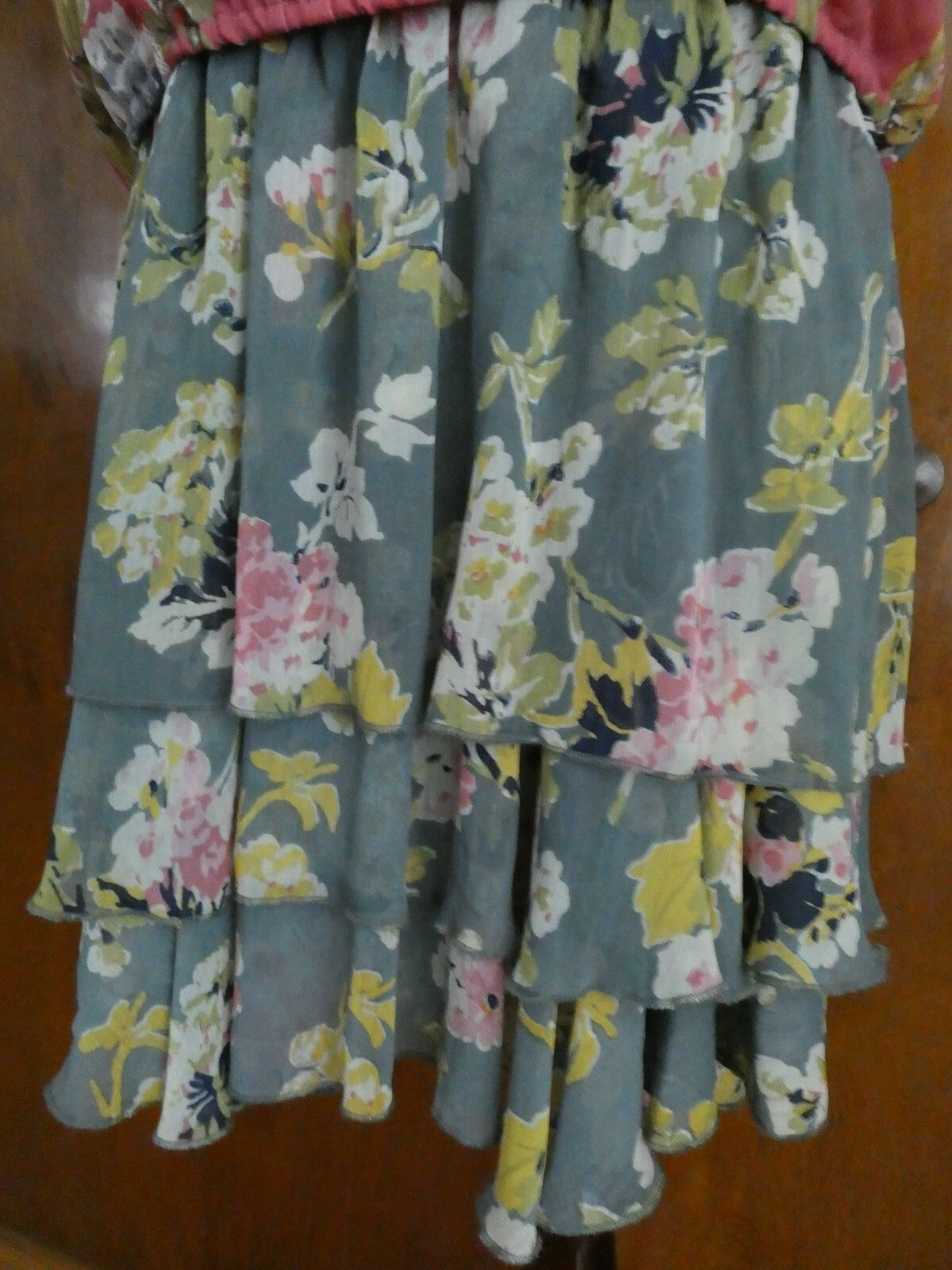 Denim & Supply Ralph Lauren Printed Tunic Off Shoulder Top & Skirt Floral Suit L