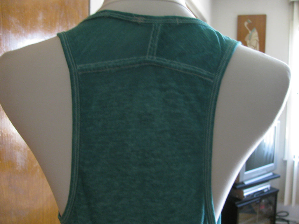 Gap women’s green polyester cotton top Large New
