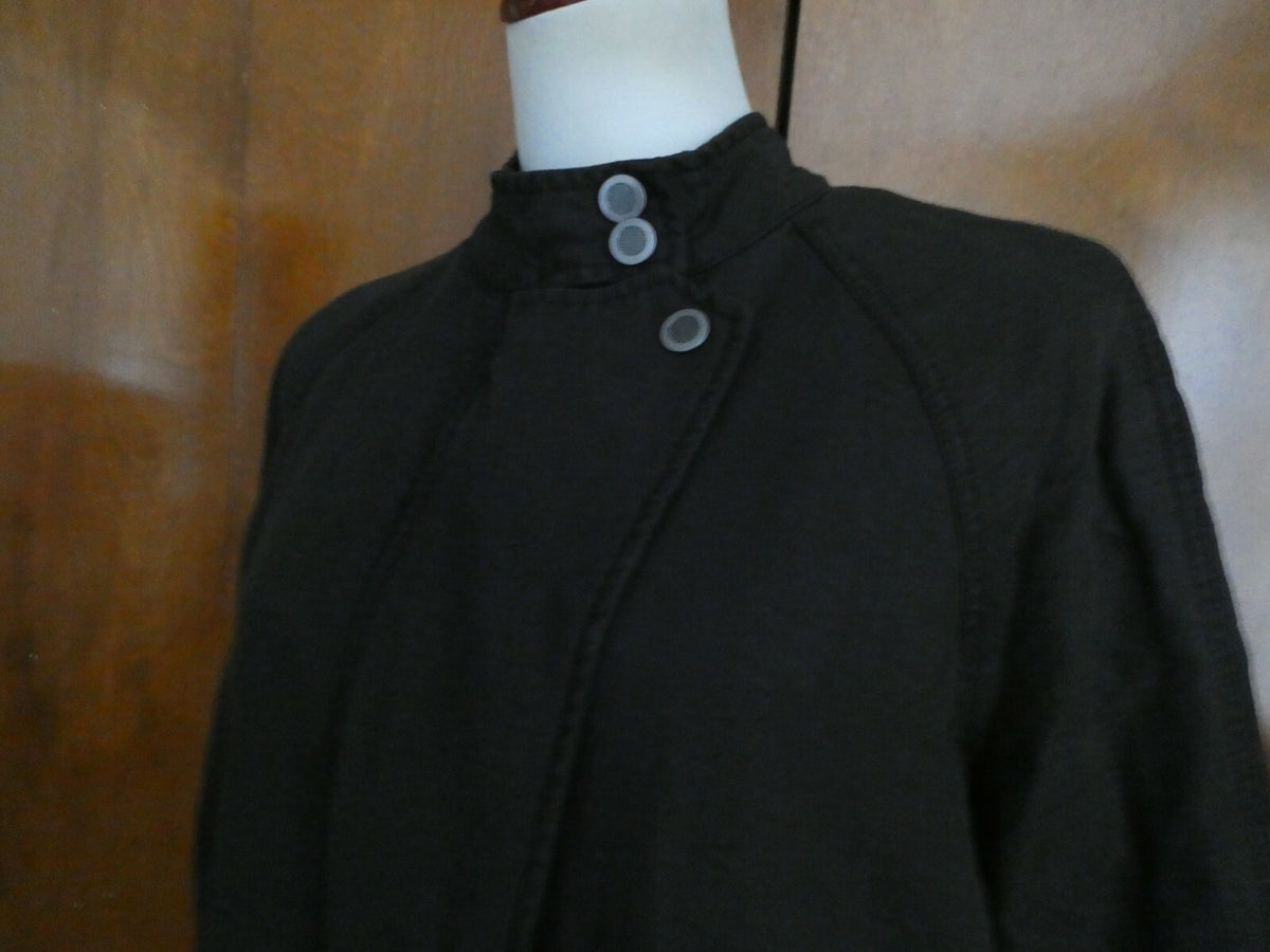 Free People women’s black soft cotton lined stylish jacket coat 