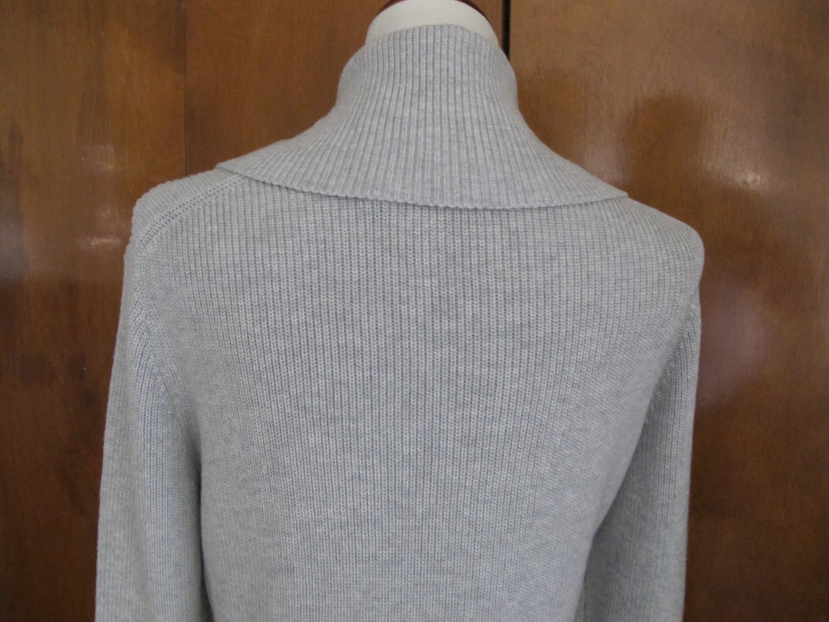 Ralph Lauren Women's Gray Classic Fit Cowl Neck Sweater Dress New