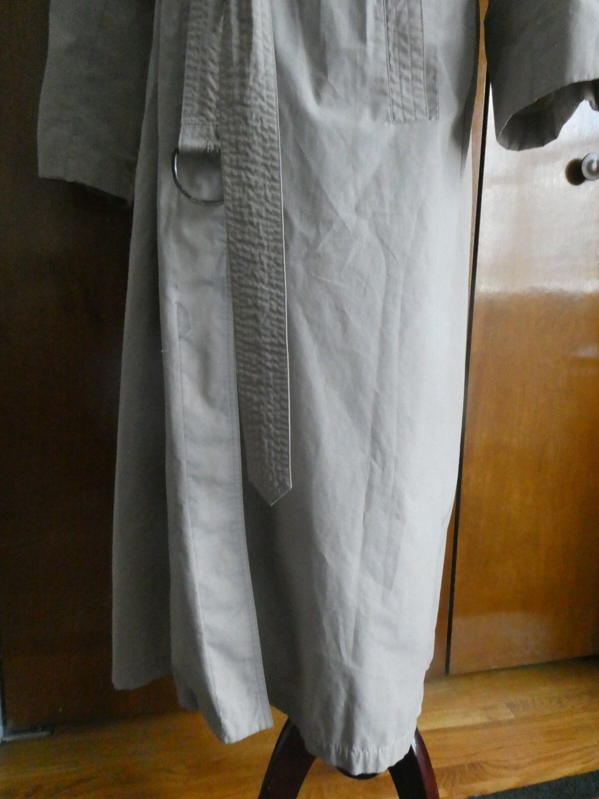 Misty Harbor Women’s Beige Long Trench Coat VTG Size 14