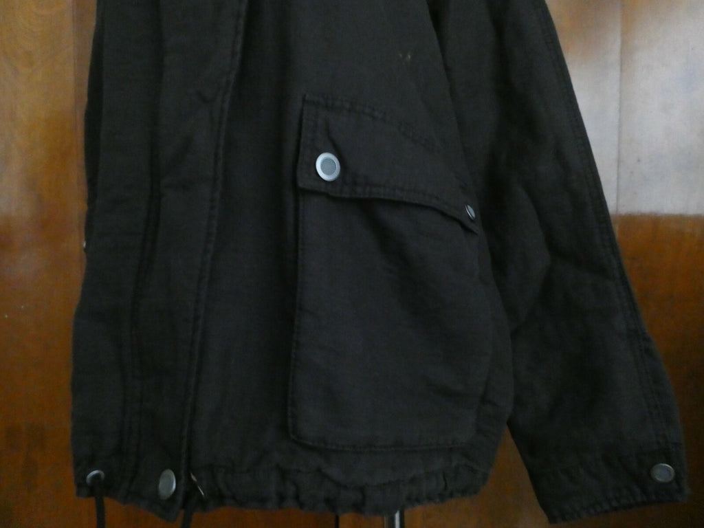 Free People women’s black soft cotton lined stylish jacket coat 