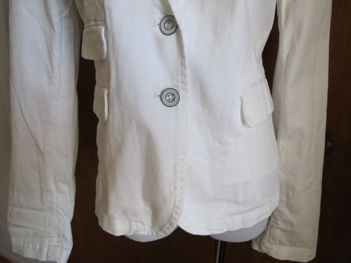 Anthropologie HEI women's white blazer Large 