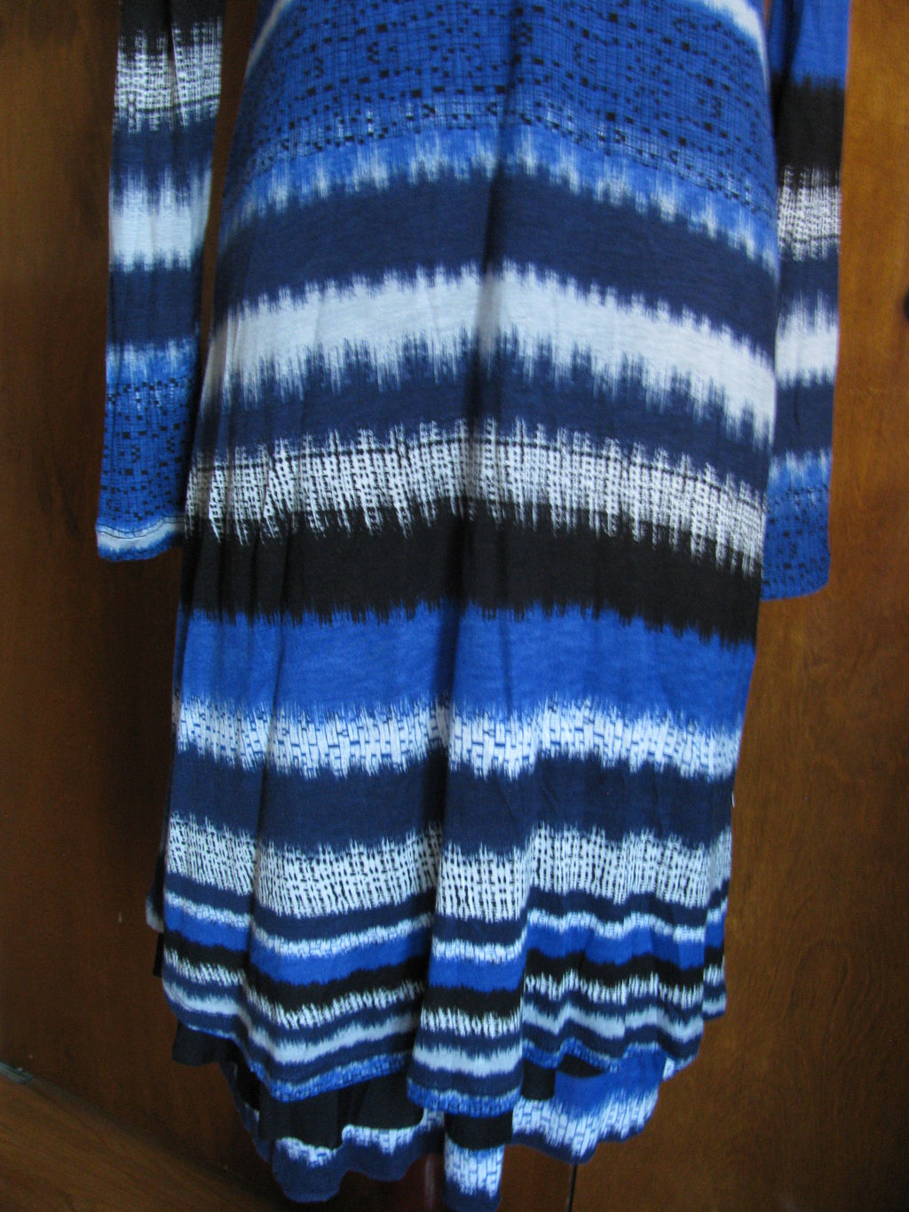 Kensie women’s empire blue combo lined dress Small 