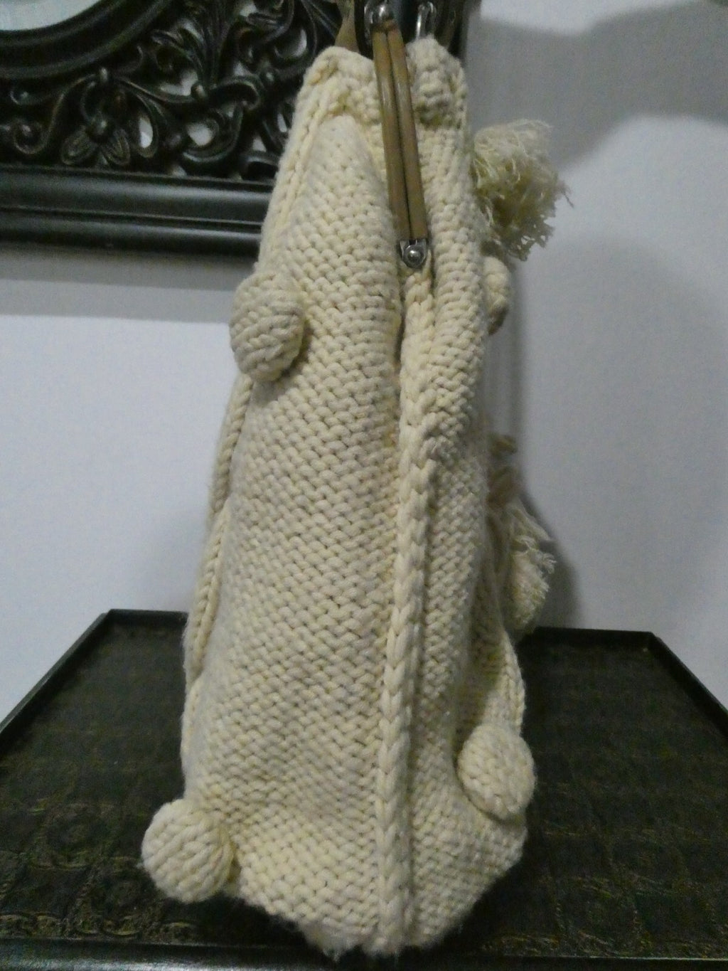 Juicy Couture Women’s Beige Knitted Large Shoulder Bag