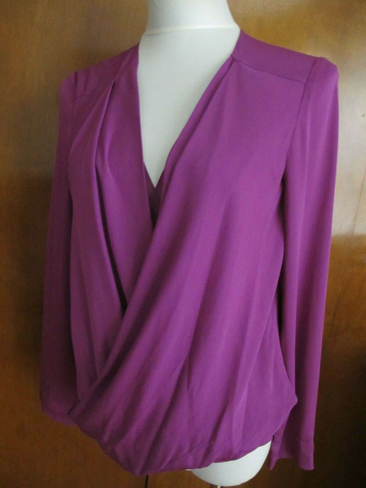Diane von Furstenberg Evening silk purple top/blouse Size 4