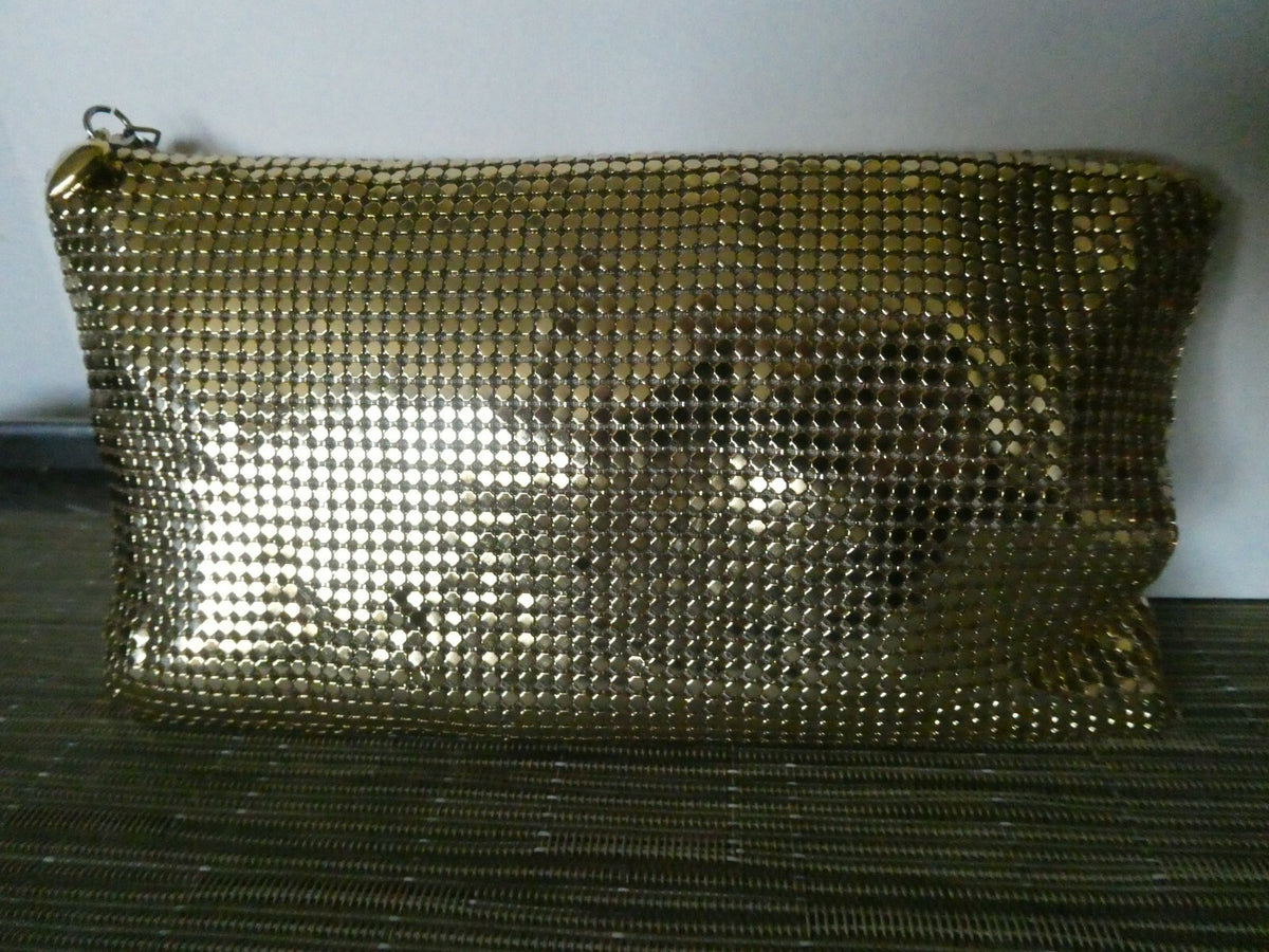 SCOOP Mesh Gold Evening Zippered Wallet NYC
