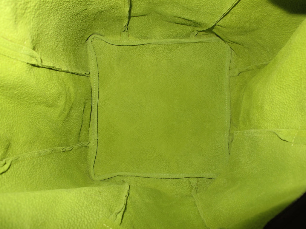 Anthropologie Lumi Women's Shoulder Bag Lime Genuine Leather
