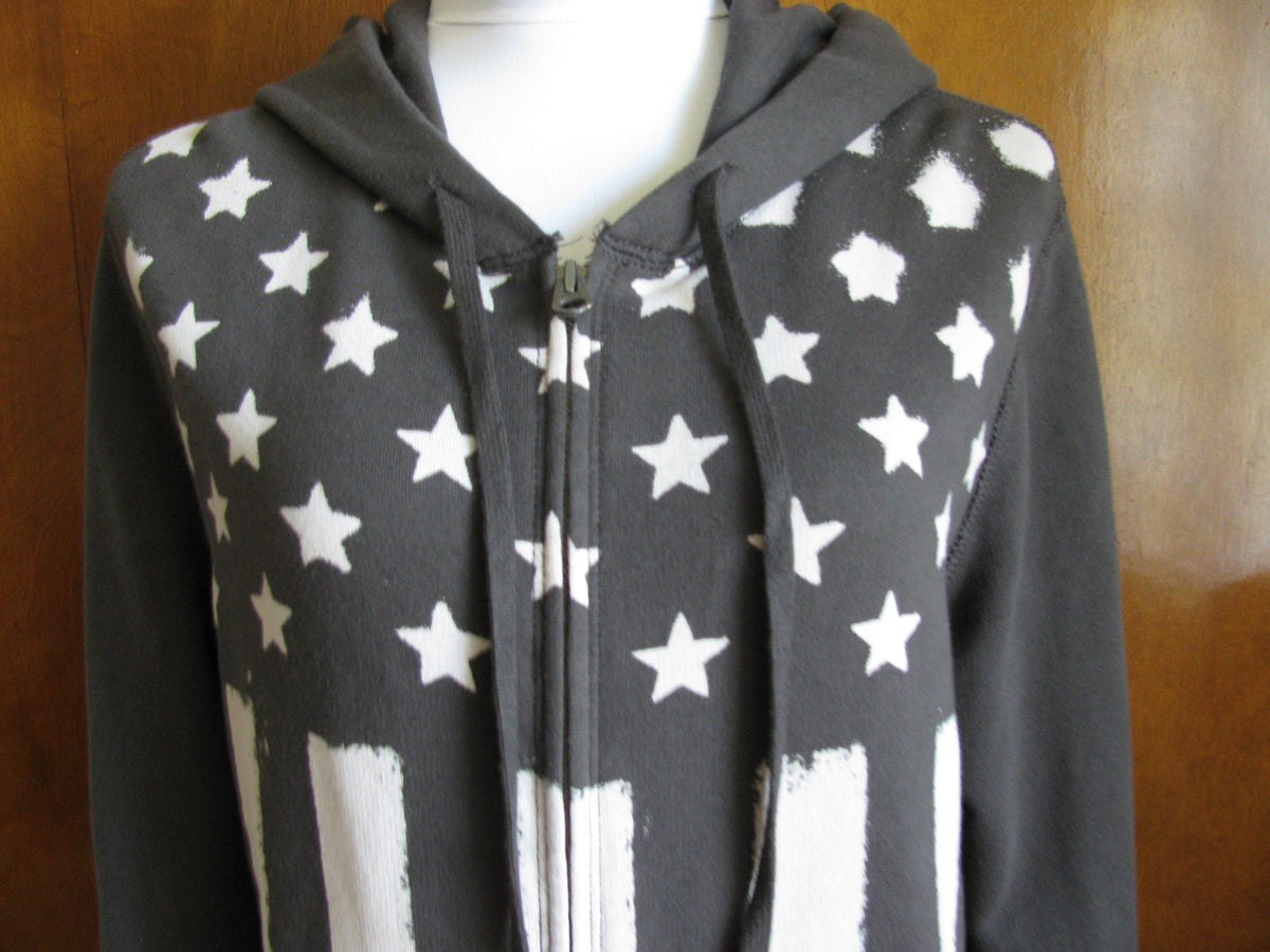 Denim & Supply Women's Gray Cotton Hooded Pullover New