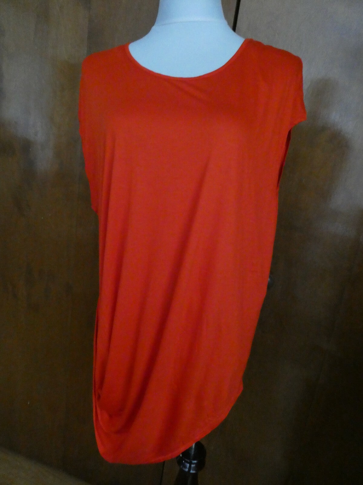 Rachel Roy women's red 100% viscose tunic top blouse 