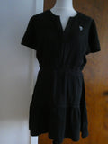 U.S. Polo Assn. Women's Black Tiered Dress Size Medium 100% Cotton NWT