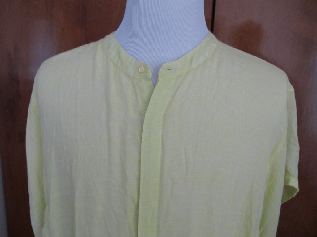 Anthropologie SaturdaySunday womens chartreuse Kendra oversized tunic small NWT