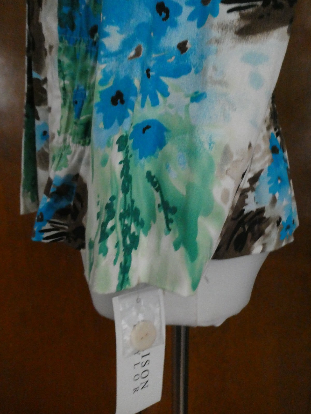 Allison Taylor women’s multicolor 3 buttons detailed blazer jacket size Large