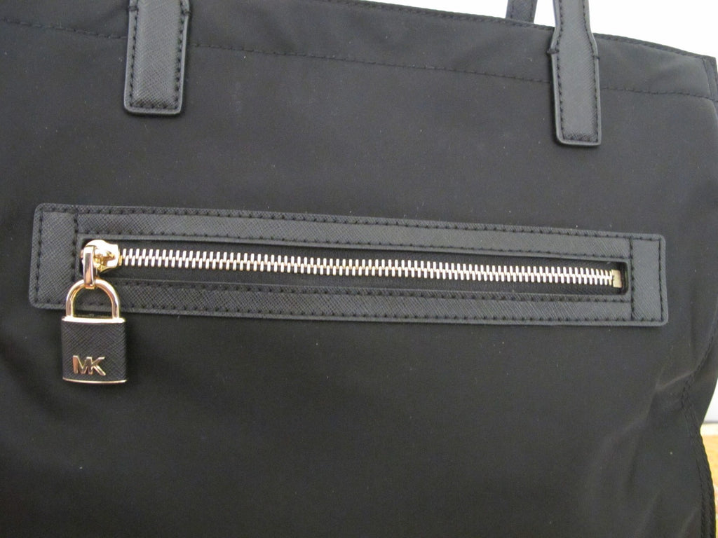 MICHAEL KORS Women's Black Large Nylon Handbag Tote 