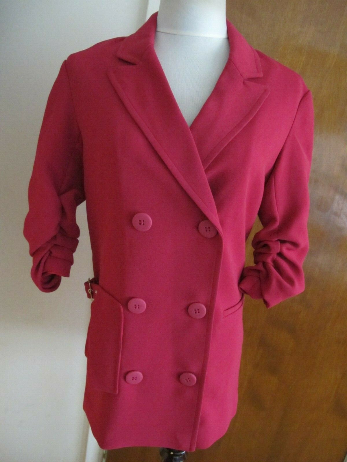 Armani Exchange Women's Red Detailed Blazer 6GYG20 YN40Z