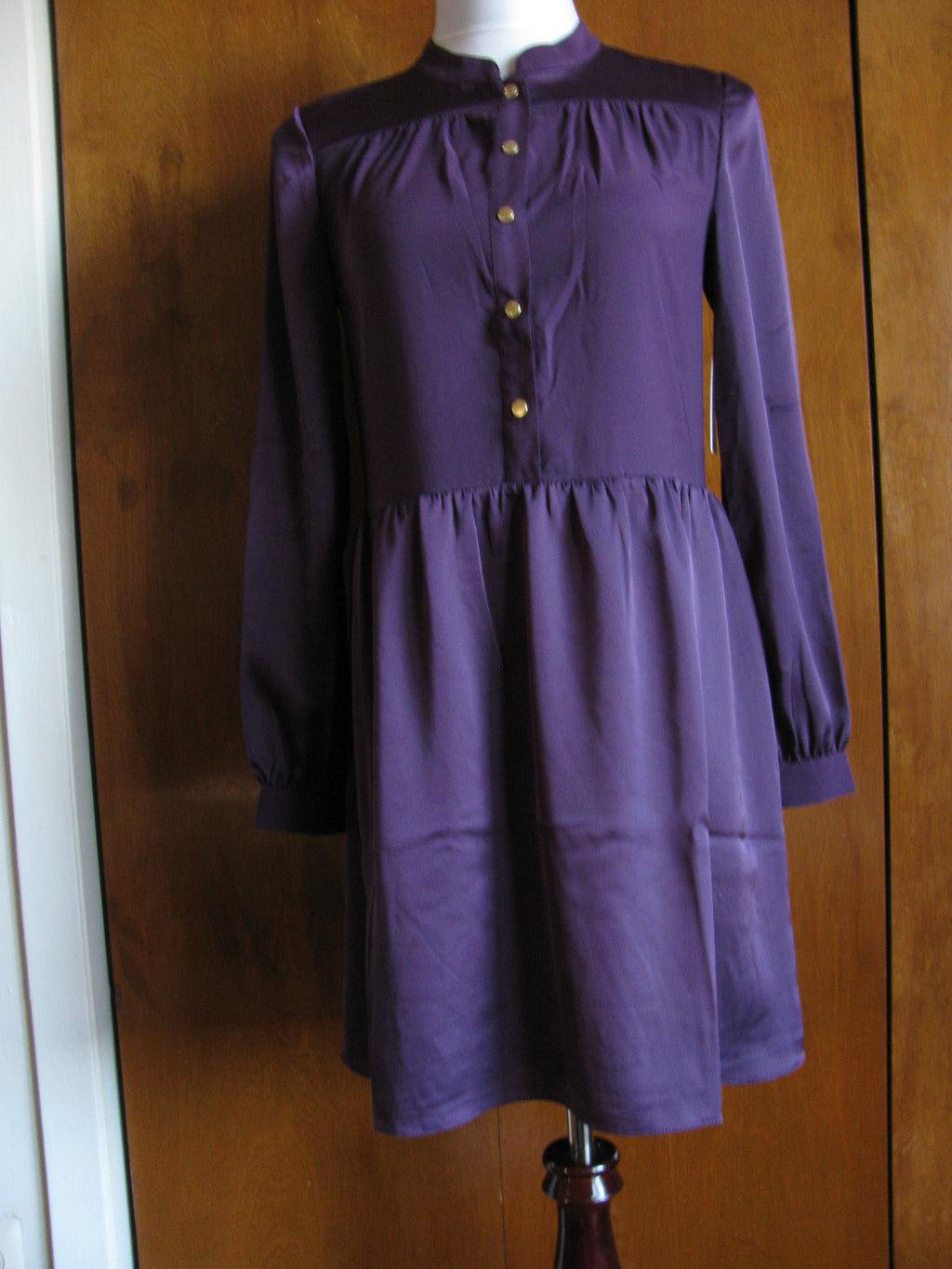 Juicy Couture LA women's blackberry shirt lined dress New Size 2, 4
