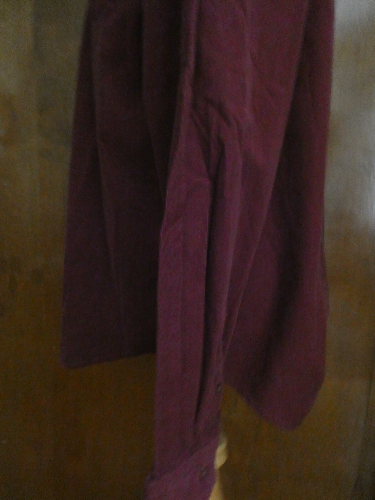 Saks Fifth Avenue soft cotton wine long sleeves mens shirt size xlarge new w/tag