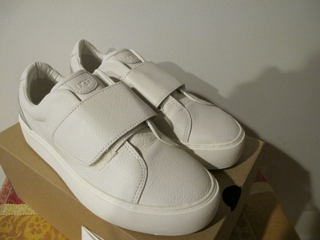 UGG Australia Neri Women's White Leather Fashion Sneaker Size 8 Style# 1106621