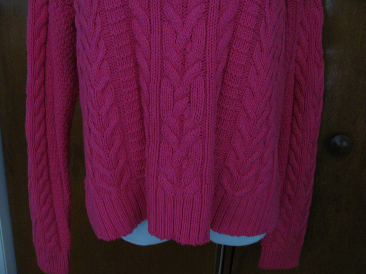 Lauren Ralph Lauren women’s pink crewneck detailed sweater Large 