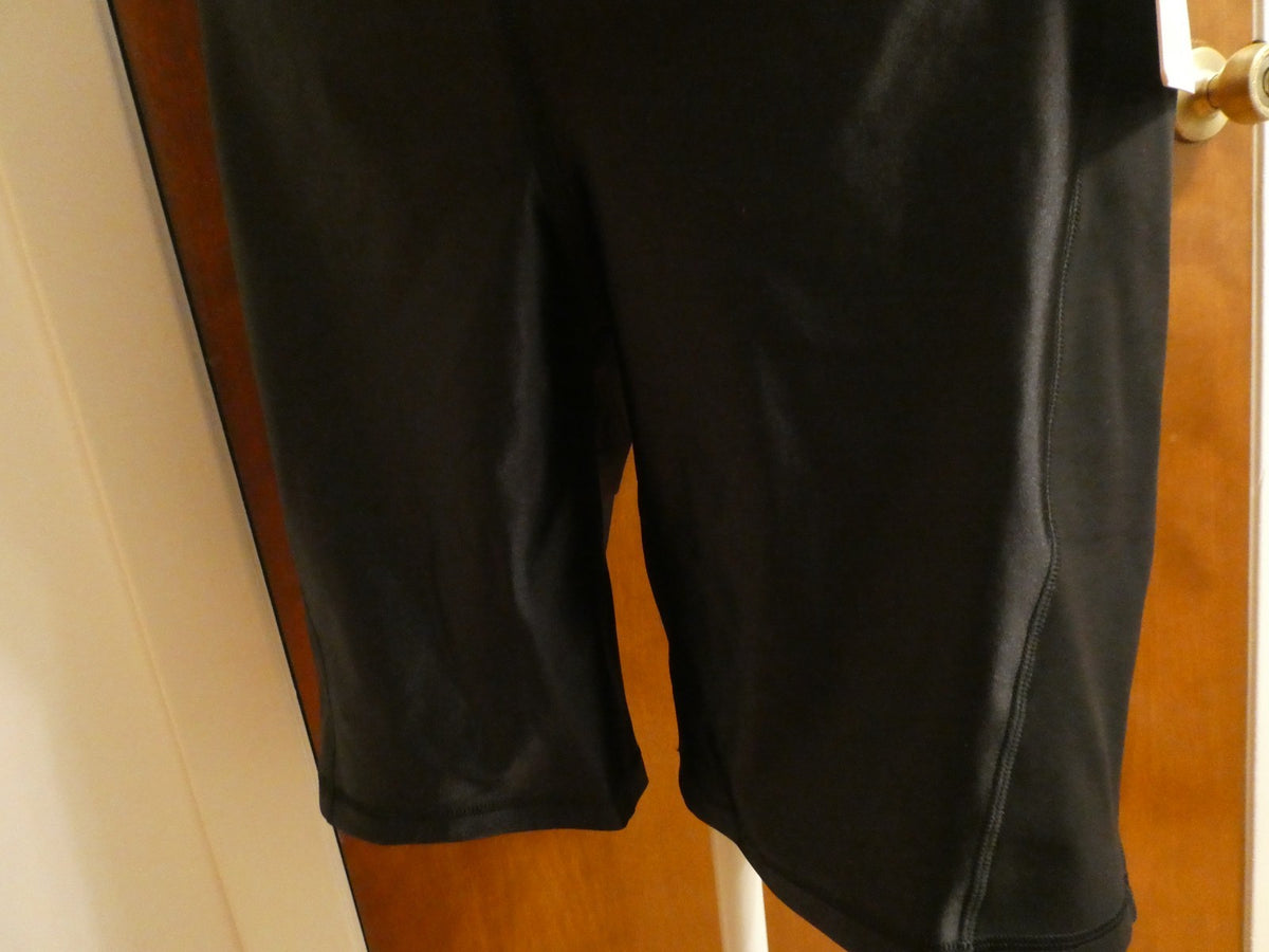 Lululemon Satin Shine Panelled HR Short 8" Wordmark Black Size 14 NWT