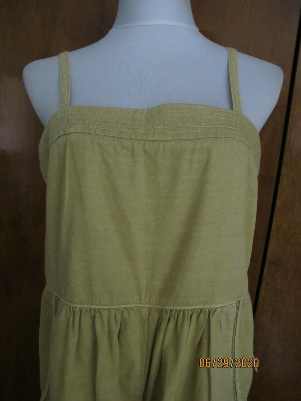 Anthropologie Gold Green Women’s Summer Jumpsuit 