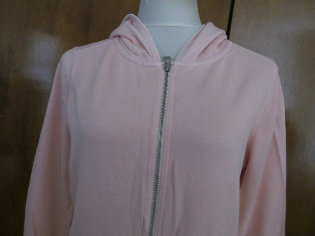 Gap Women's Light Pink Cotton Blend Hooded Pullover Sweater Large