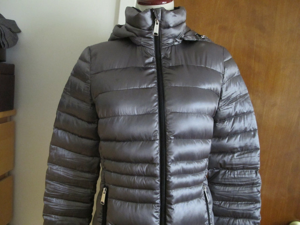 Andrew Marc Women’s Gray Lightweight Premium Downs Winter Coat Small
