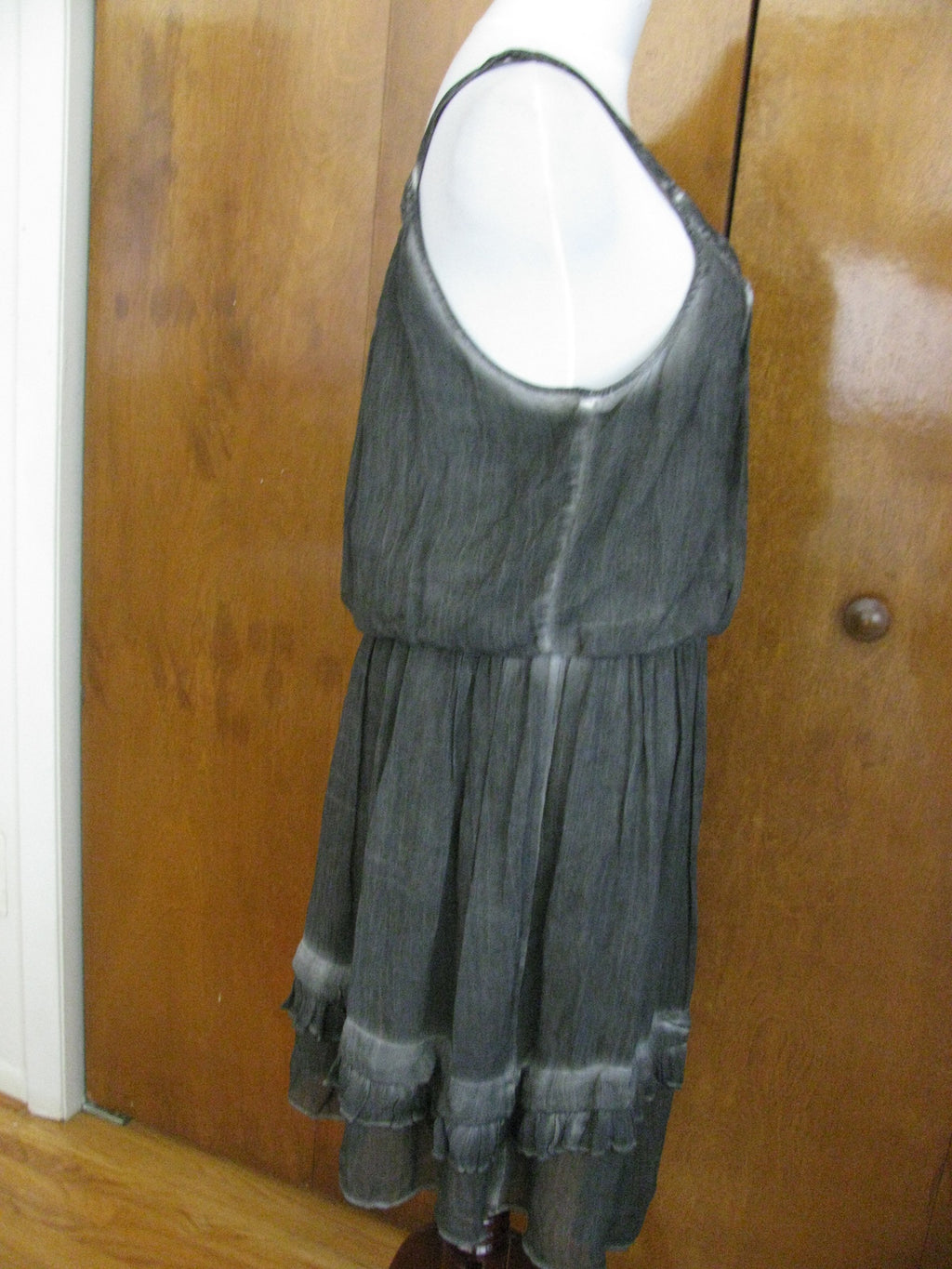 Free People Women’s Asymmetric Black Gray NWT Dress Size Large 