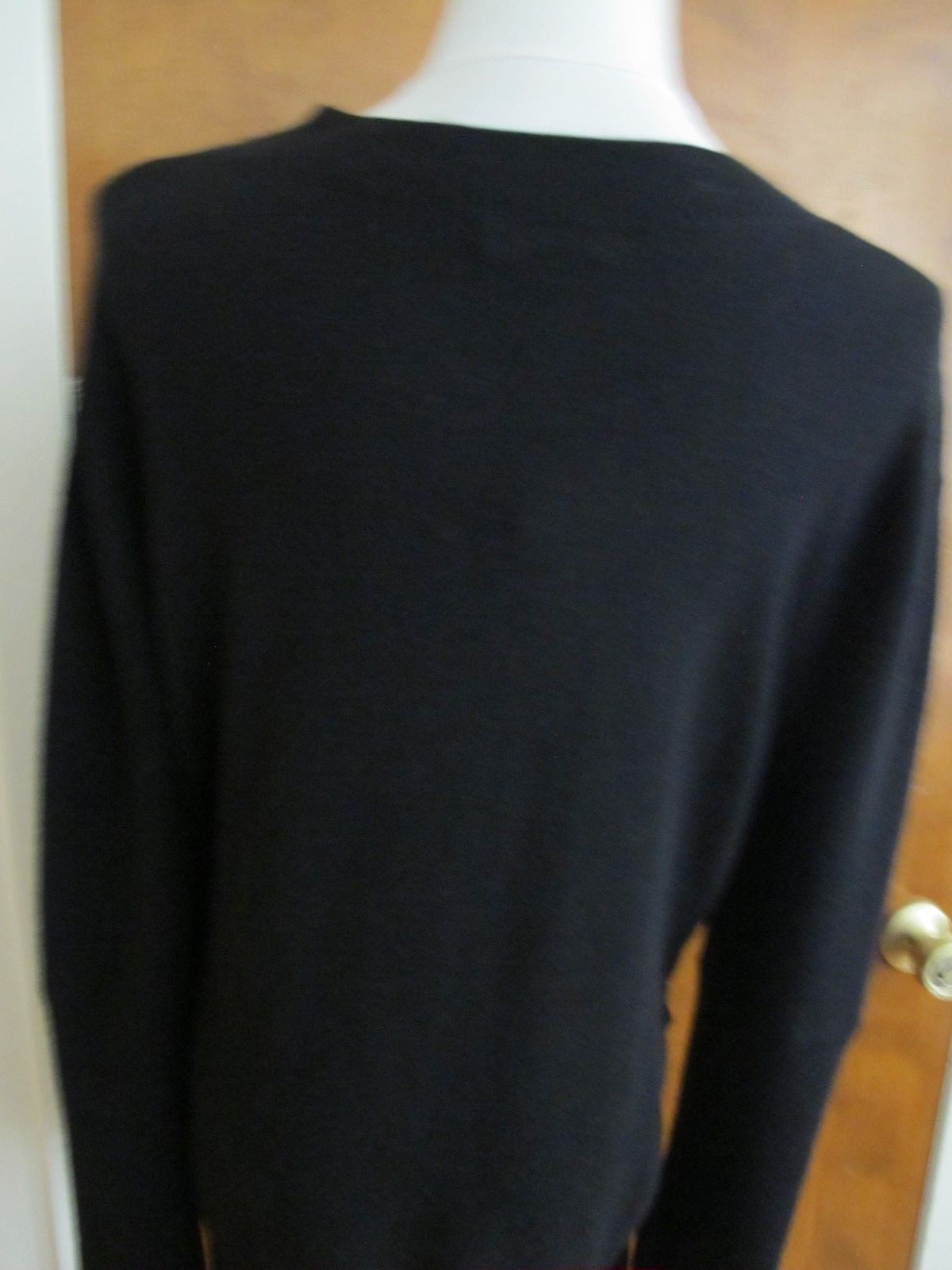 Bloomingdale Aqua Women's Black Cashmere Detailed Sweater Size New