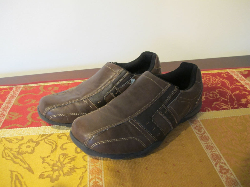 Perry Ellis America Boys Brown Slip On Shoes 5 