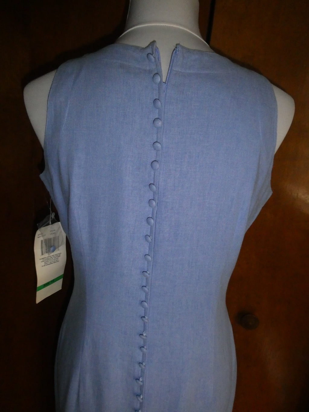 Ultra Dress New York  Lilac Linen Blend Embroidered Floral Maxi Dress Lined 10