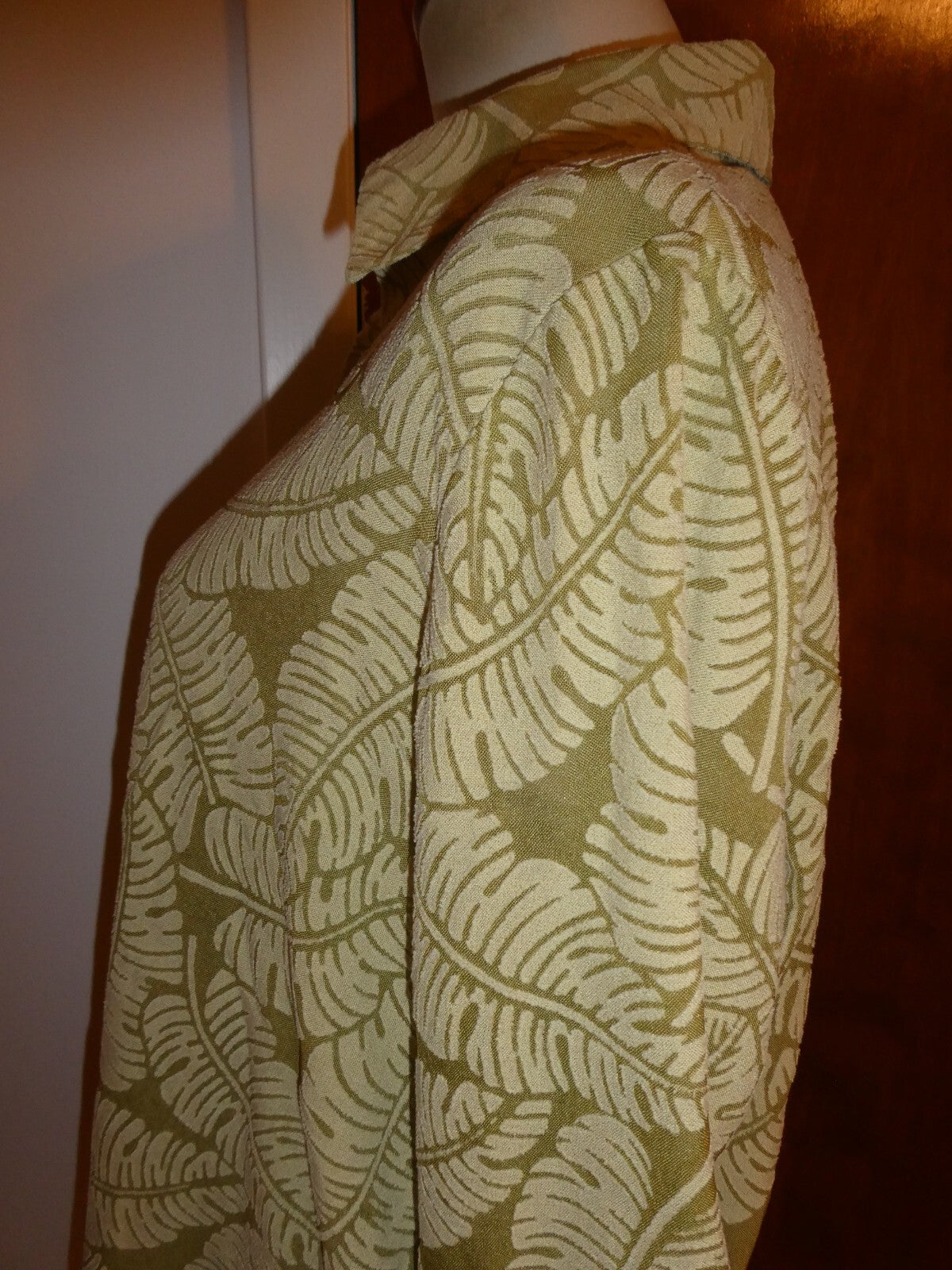 ALFRED DUNNER Women's Green 3/4 Sleeve Blouse Size 12