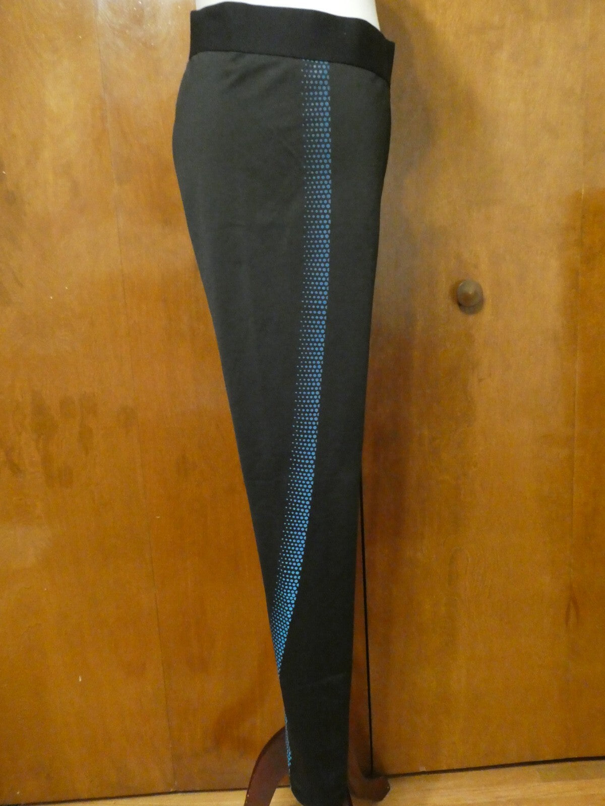 GapFit Capri Women’s Active Regular Rice Leggings Black/Blue Xlarge