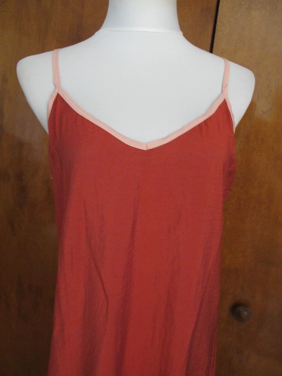  Anthropologie Lacausa Women’s Orange Detailed Asymmetrical Ruffle dress