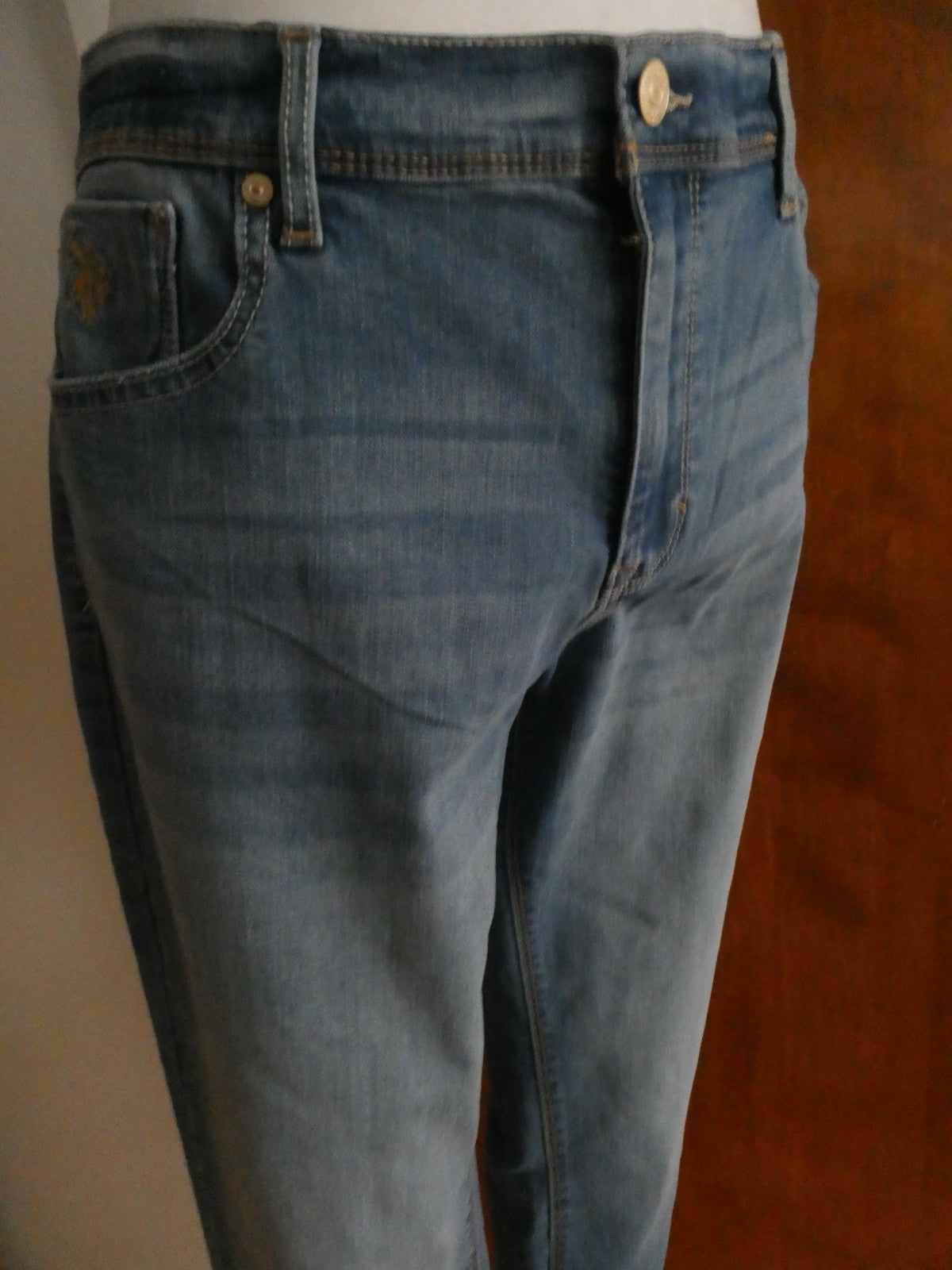 U.S. POLO ASSN. Women Blue Jeans Size 14 Regular (Tagged 16) Skinny Mid Rise NWT