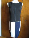 Ralph Lauren color black ivory navy stylish evening NWT dress size 16