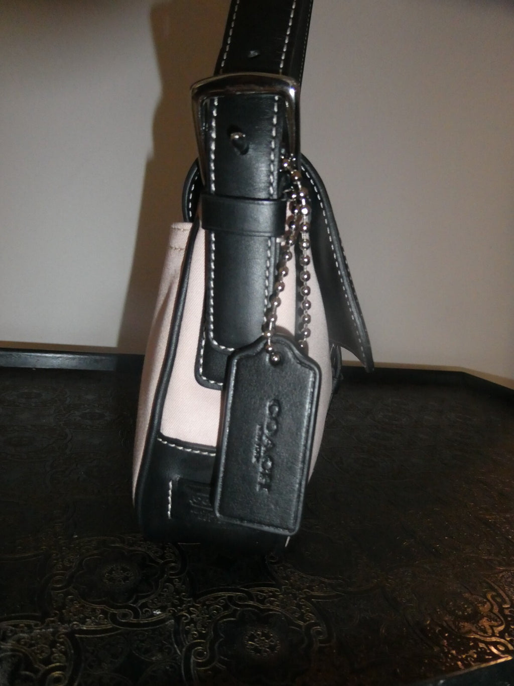 Authentic Coach Vintage Hampton Flap Purse Shoulder Handbag LOK-7702