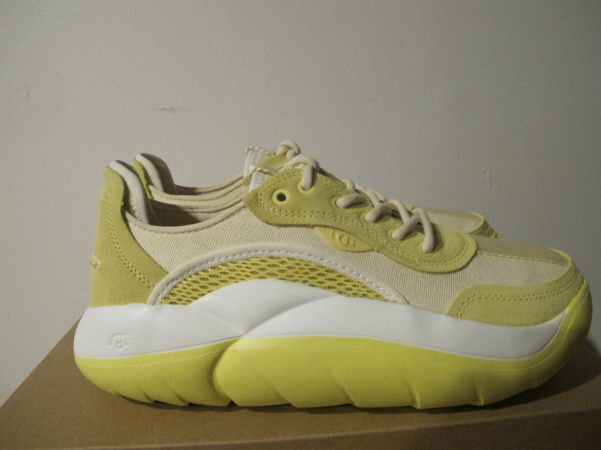 Ugg Australia La Cloud Low Women Slip On Sneaker Shoes yellow white 1107945 sz 9