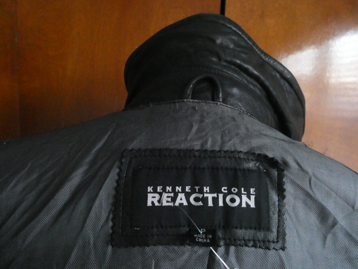 Kenneth Cole Reaction Women's Black Soft Leather Jacket/Coat P (XS)