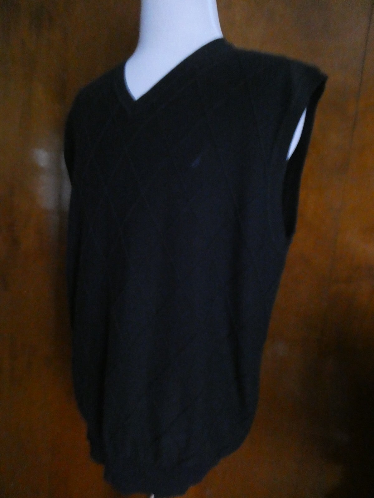 Nautica Men’s Soft Cotton V-neck Pullover Sweater Vest Navy XXL